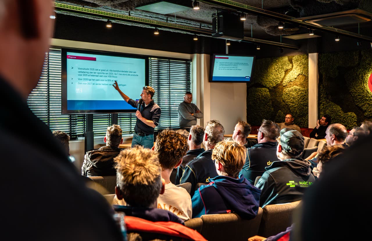 Eventfotografie voor HSB x FC Volendam: presentaties, zaal en vestiging (5 van 9)