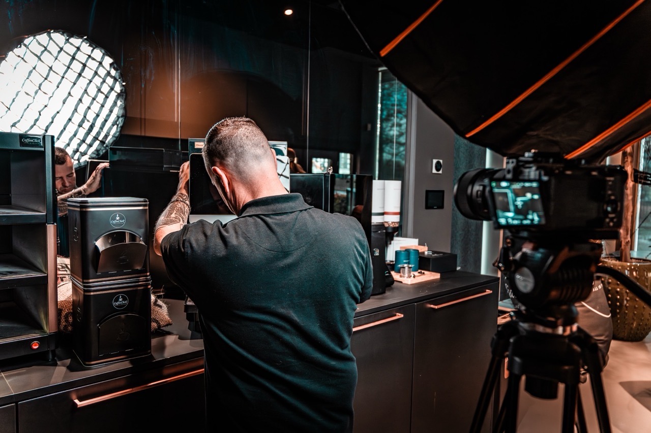 Klantverhaal in productie voor CoffeeClick